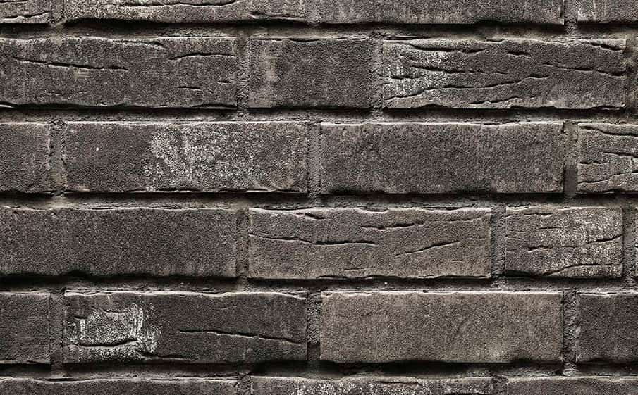 Клинкерная фасадная плитка облицовочная под кирпич Stroeher (Штроер) Steinlinge 375 platingrau рельефная NF14, 240*71*14 мм