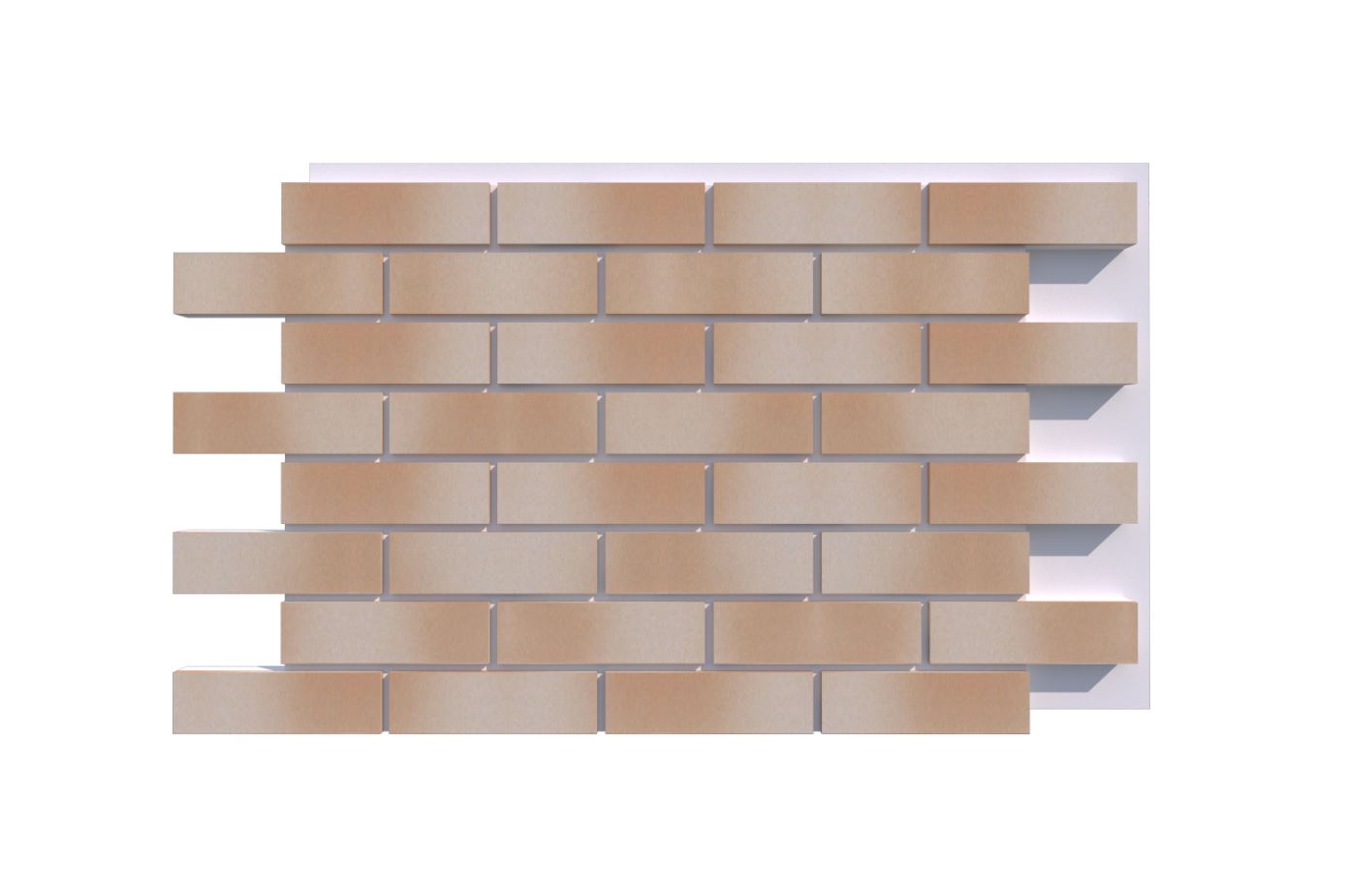 Фасадная Термопанель из пенополистирола ППС 60 мм с клинкерной плиткой Piz Kesch glatt 240*71*10 мм