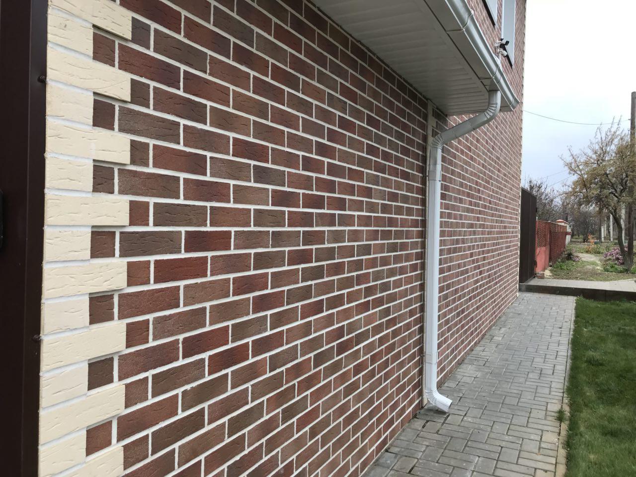 Клинкерная фасадная плитка облицовочная под кирпич Stroeher (Штроер) Keraprotect 417 eindhoven рельефная NF11, 240*71*11 мм