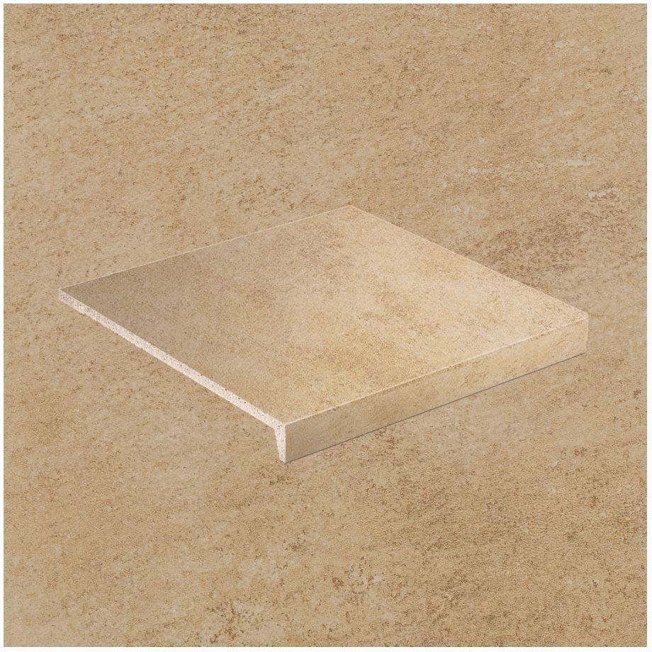 Клинкерная Ступень лофт противоскользящая плитка Stroeher KERAPLATTE ASAR X 635 gari 394*340*35*11 мм