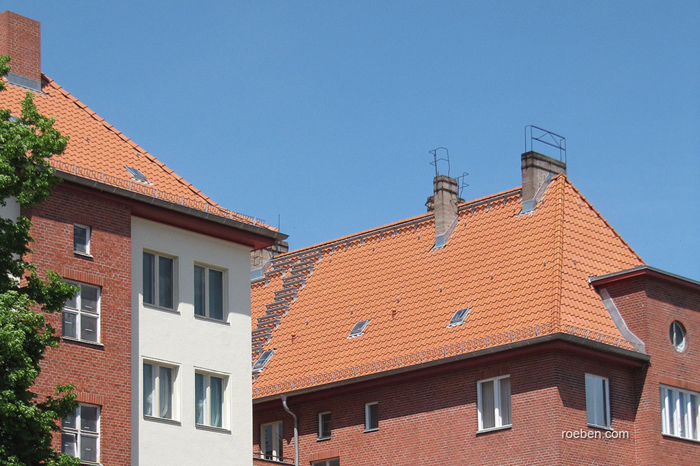 Керамическая черепица рядовая Roben Bornholm натуральный красный