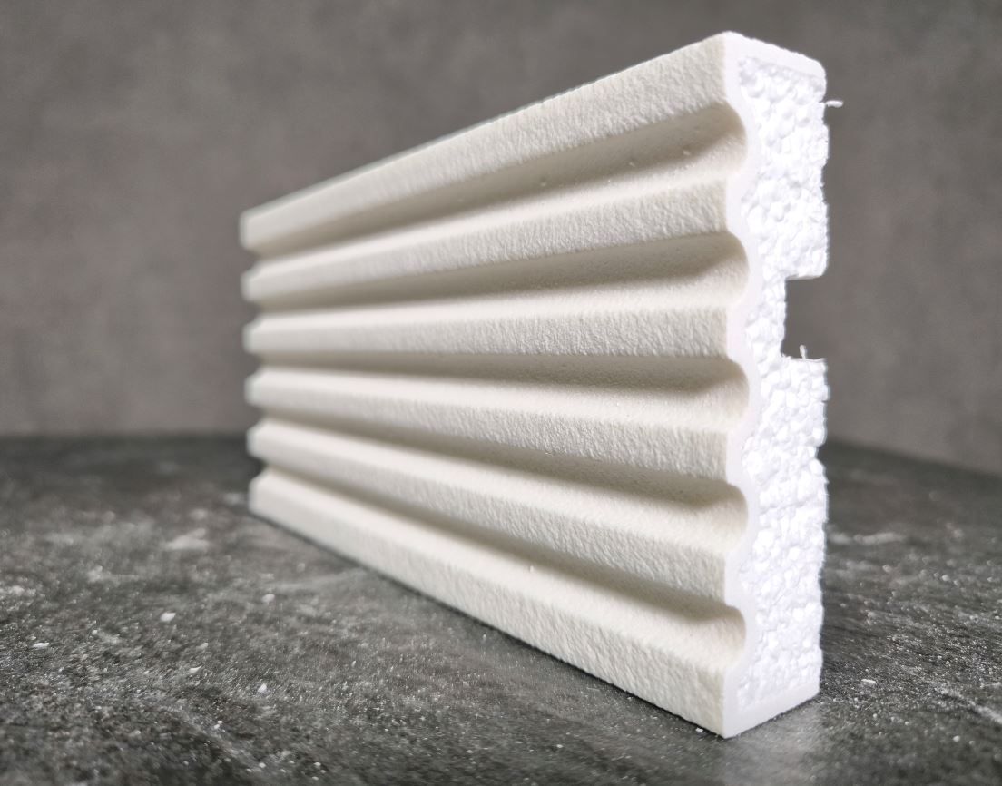 Молдинг для фасада - лепнина, декор из пенополистирола МВ-100/6 100*25*2000 мм