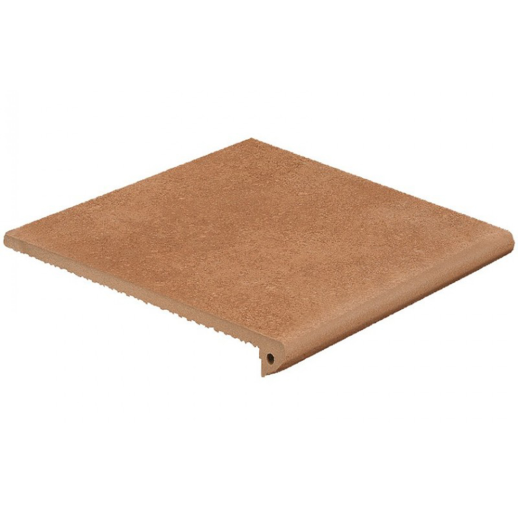 Vega ROJO Exagres 330*330*12 мм, клинкерная ступень флорентинер- с капиносом, противоскользящая