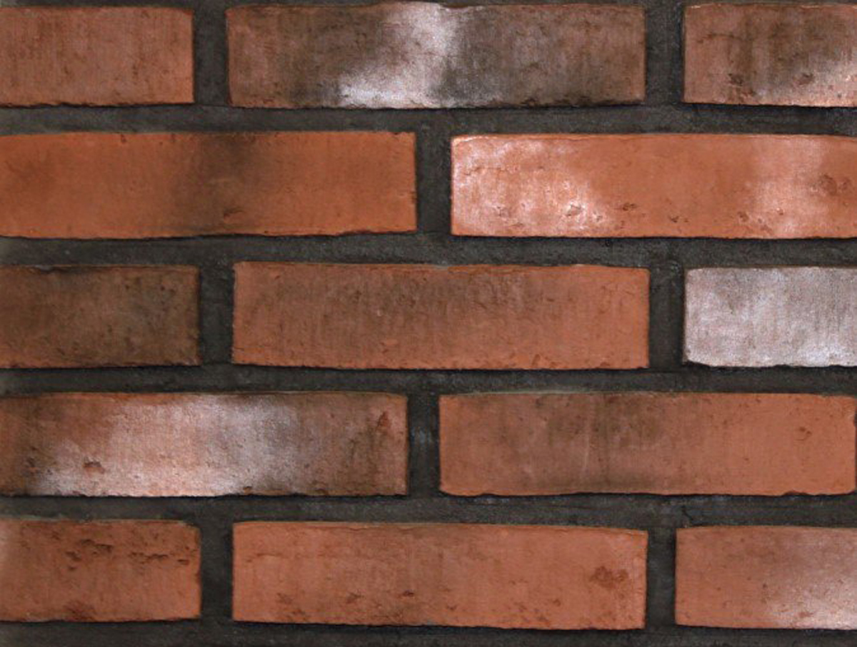 Амстердам-9 Плитка под кирпич для навесного вент фасада с расшивкой шва  210X50X20 мм искусственный камень