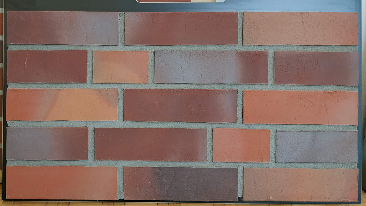 PRO-20-3 Клинкерная фасадная плитка под кирпич ral 8002, ral 3012 240x71x14 мм