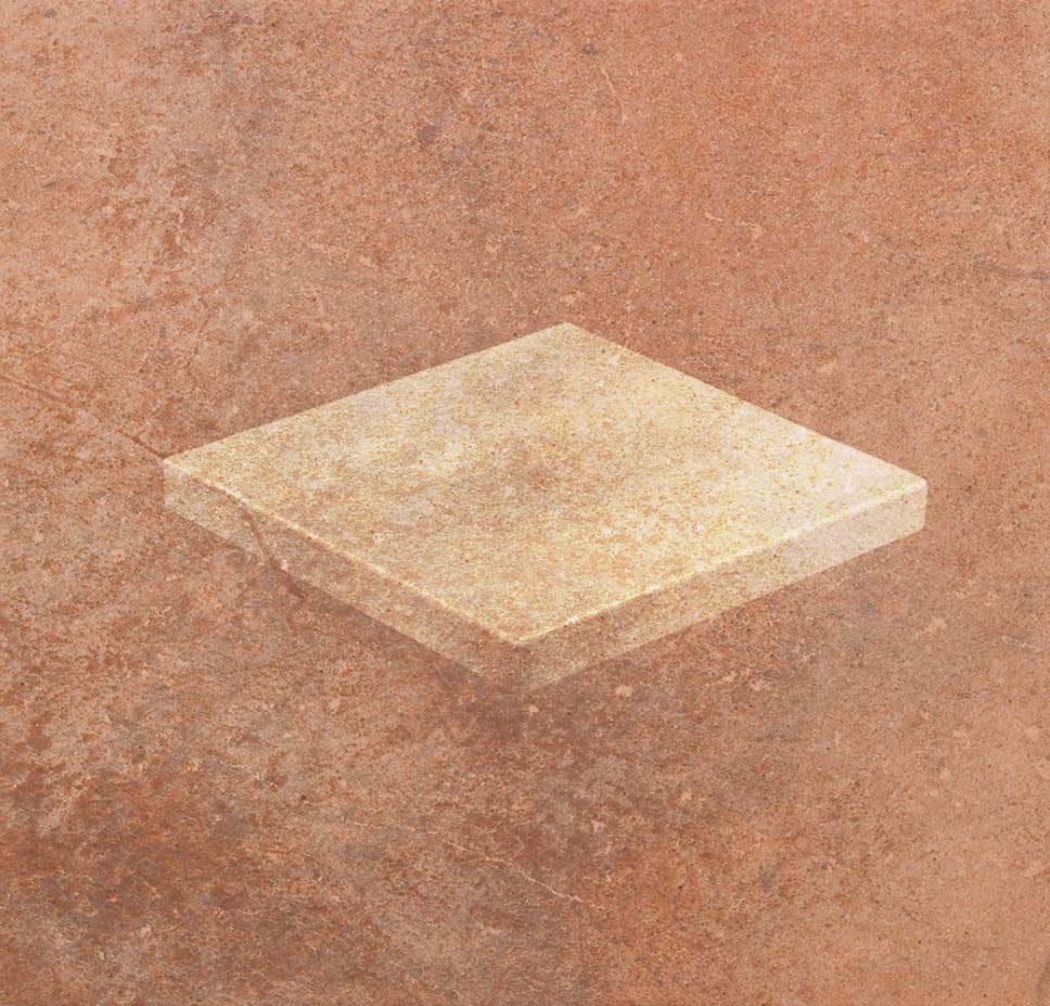 Клинкерная Ступень лофт Угловая противоскользящая плитка Stroeher KERAPLATTE AERA X 755 camaro 340*340*35*11 мм