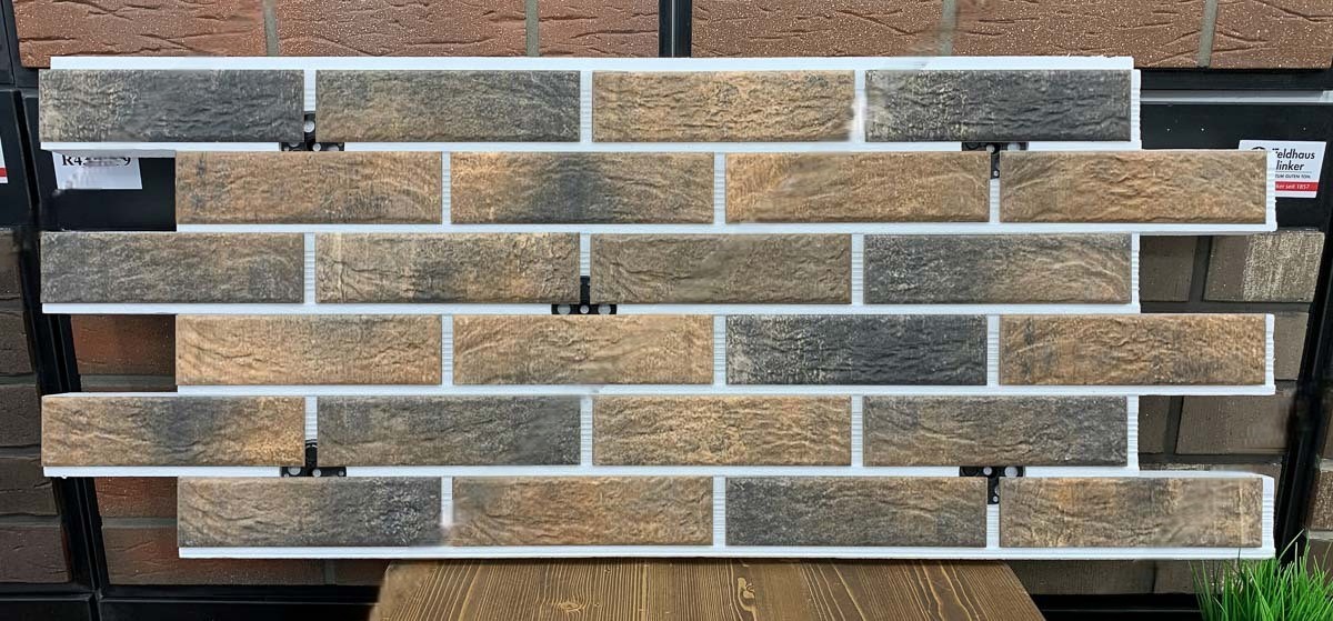 Loft Brick Cardamon фасадная термопанель из пенополистирола ППС 50 мм с клинкерной плиткой, 0,47м2