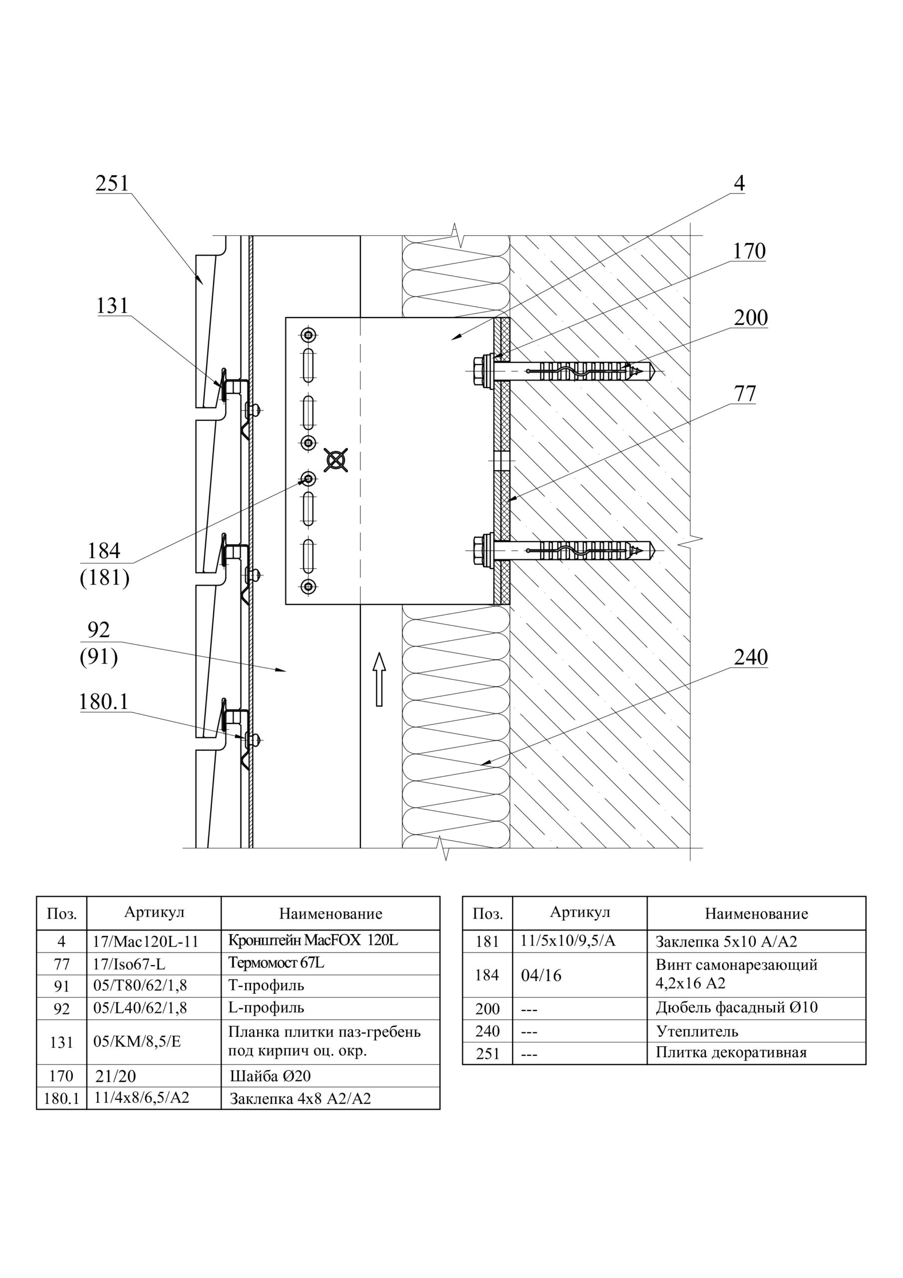 Система НВФ для бетонной пазогребневой плитки · MTC-v-350