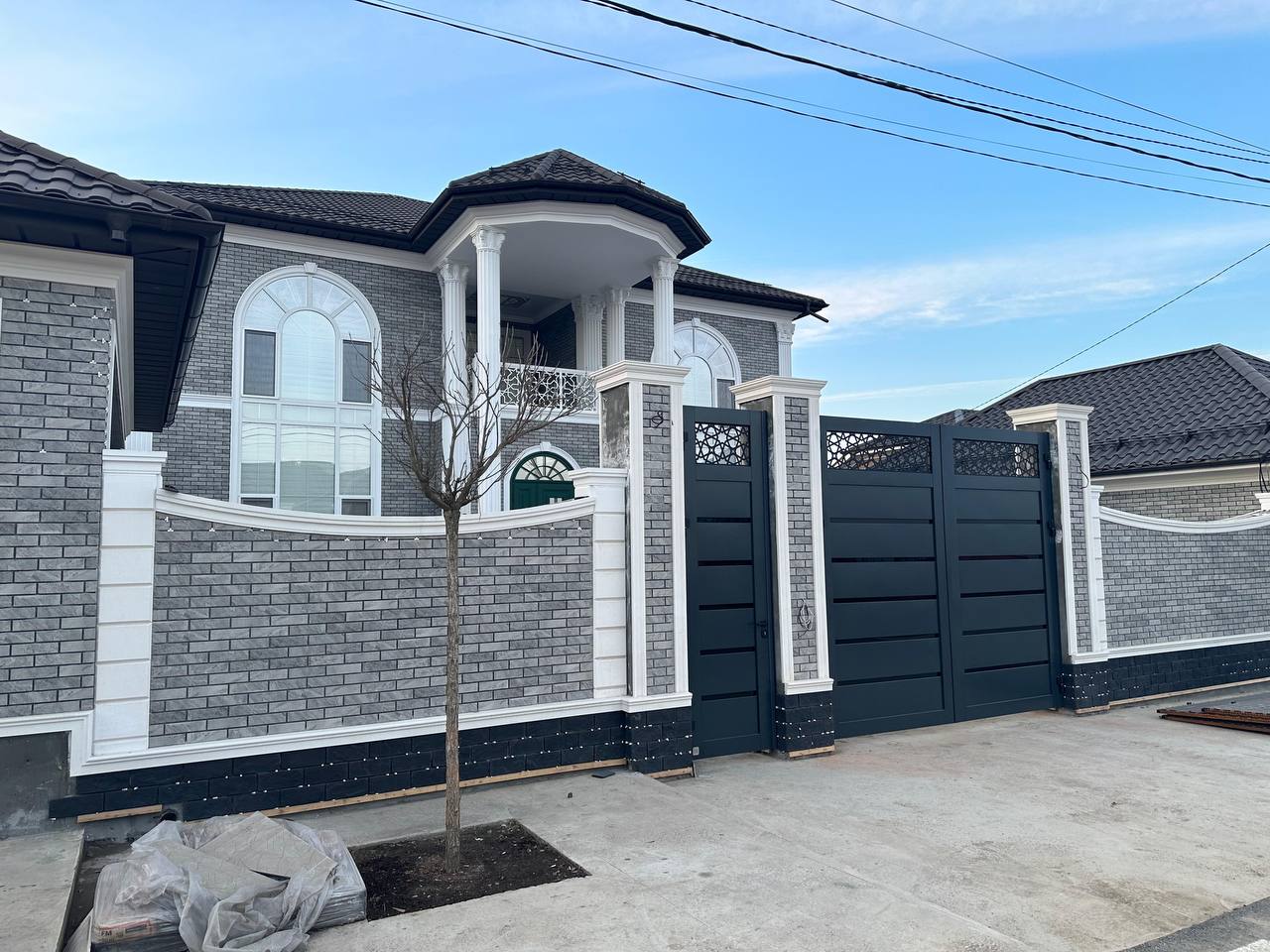 Mattone Pietra Grafit 245X66х7,4 мм Клинкерная фасадная плитка под кирпич облицовочная, серая