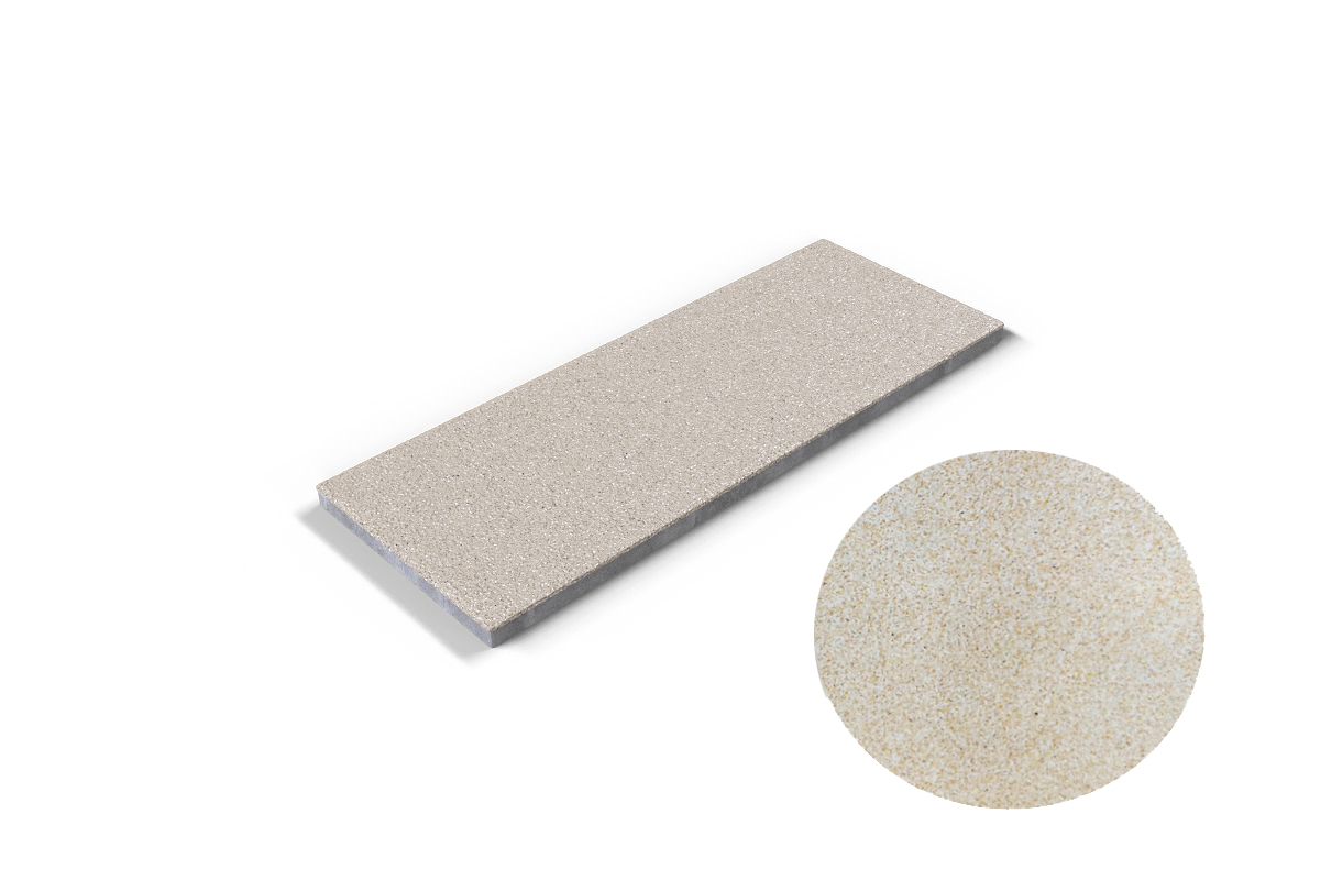 302 Подступенок для ступени флорентинер противоскользящая, бежевая 310*140*10 мм