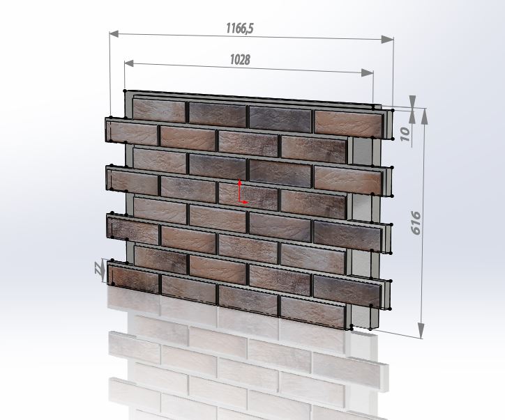 Loft Brick Salt фасадная термопанель из пенополиуретана ППУ 65 мм