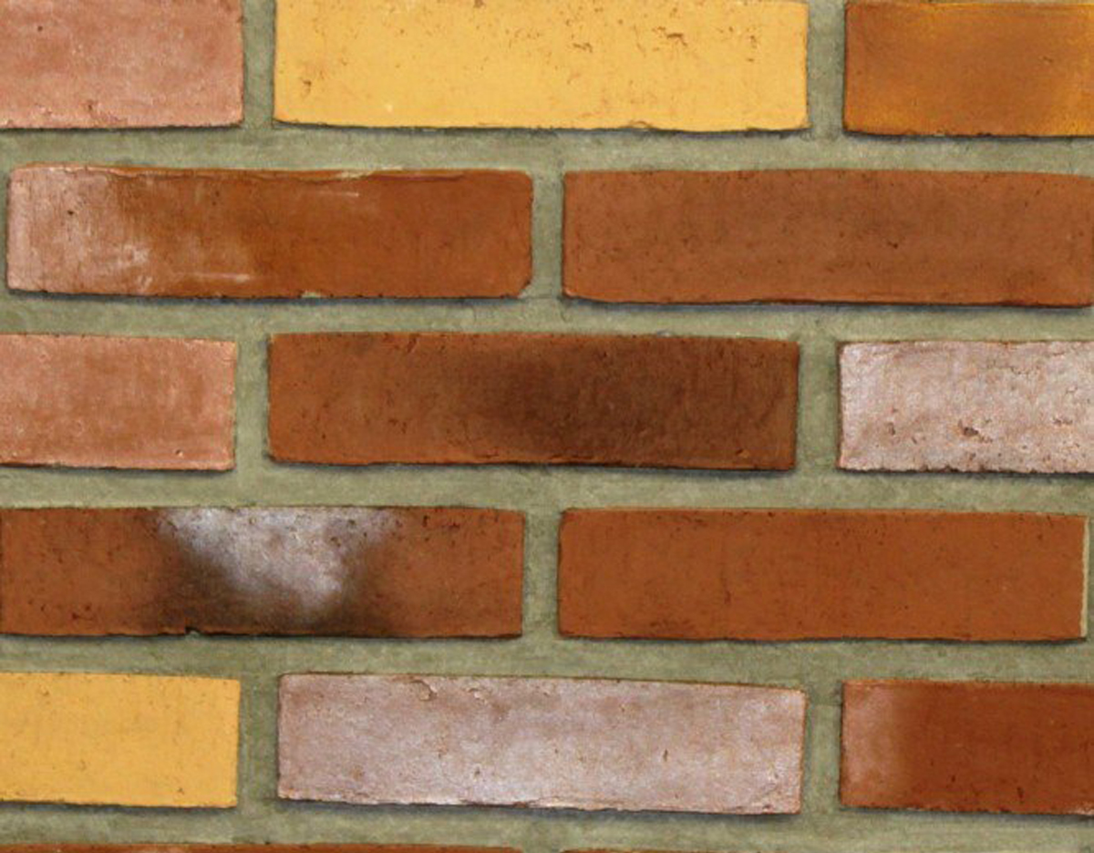 Амстердам-10 Плитка под кирпич для навесного вент фасада с расшивкой шва  210X50X20 мм искусственный камень