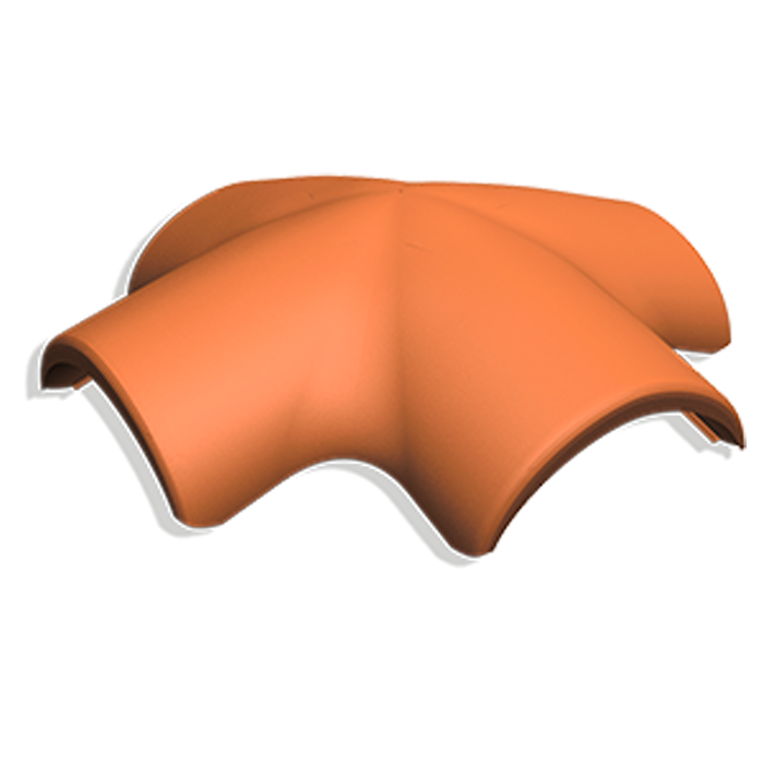 Х-образная черепица натуральная цементно-песчаная Classic красный 26, Kriastak Baltic tile