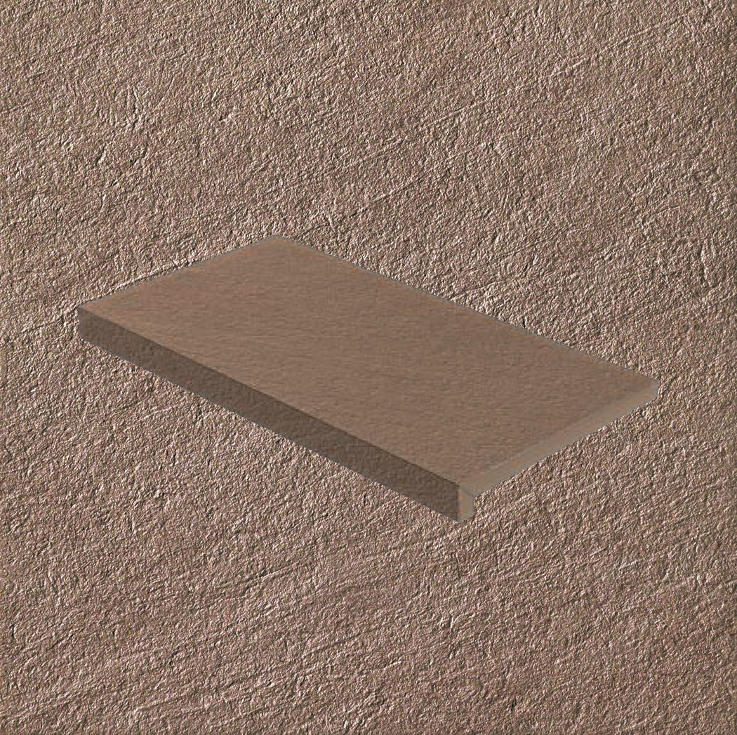 Тротуарная плитка Бежевая Lastra. Спец. Элемент- Ступень Угловая Пс Клиф Беж \ Cliff Beige Scalino Angolare Dx 330х600х20мм