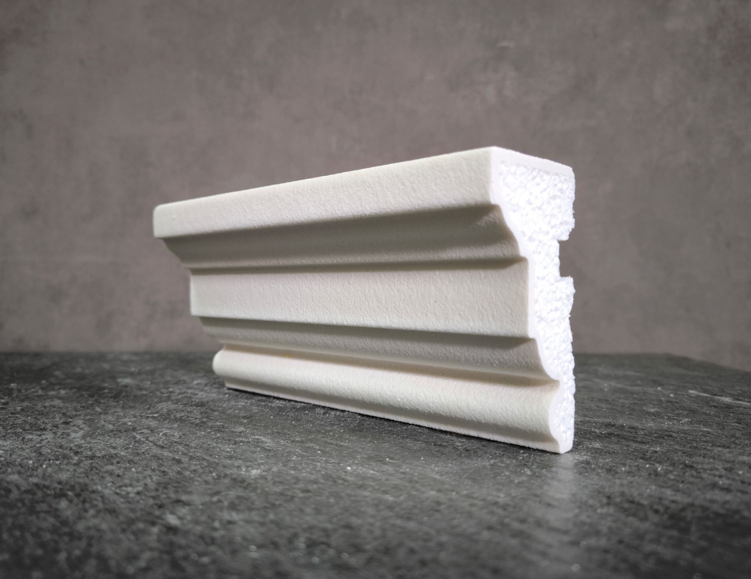 Молдинг для фасада - лепнина, декор из пенополистирола МВ-95/1 95*50*2000 мм