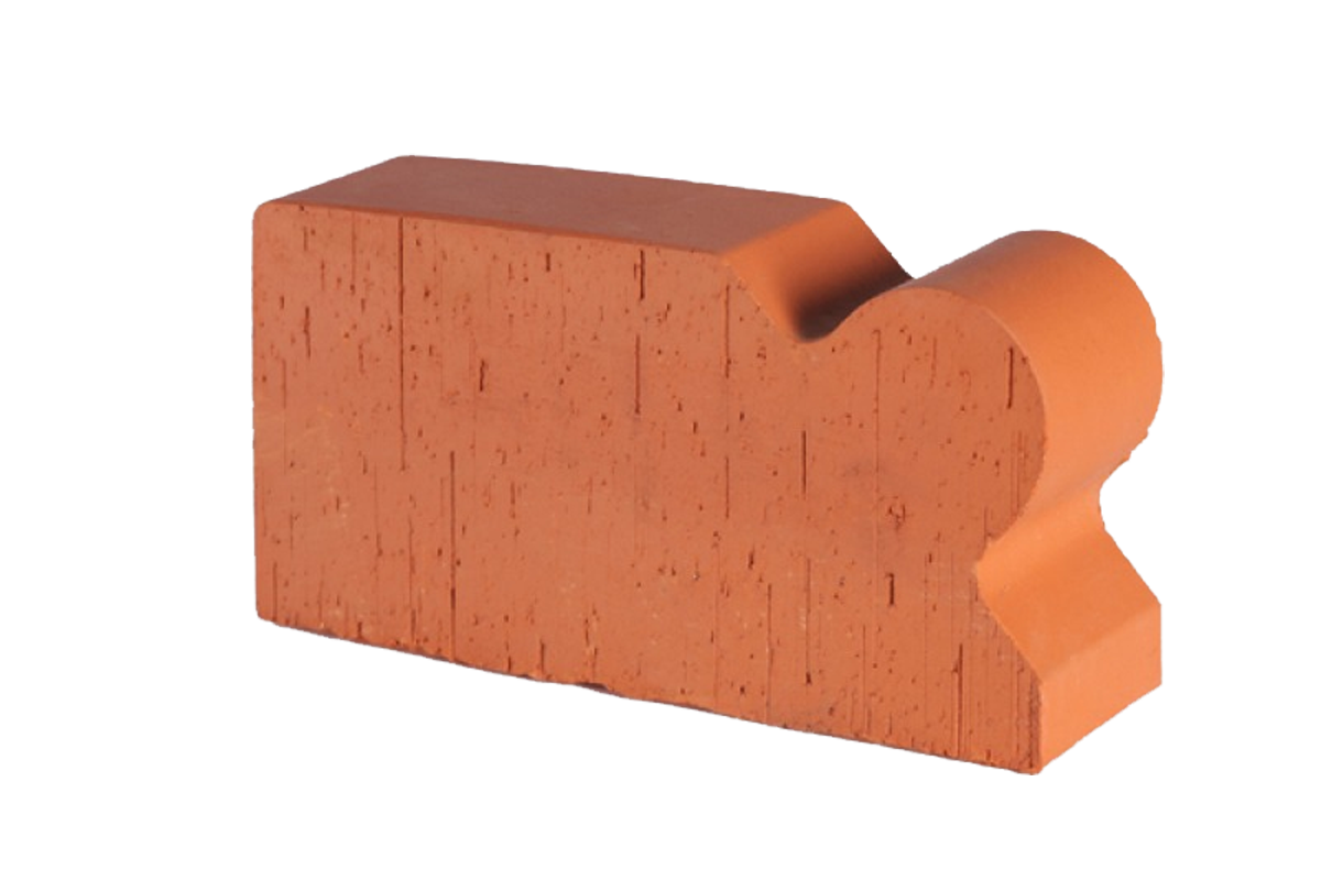 12.101120L Lode JANKA F20 гладкий, 250*120*65 мм, Кирпич фигурный полнотелый красный