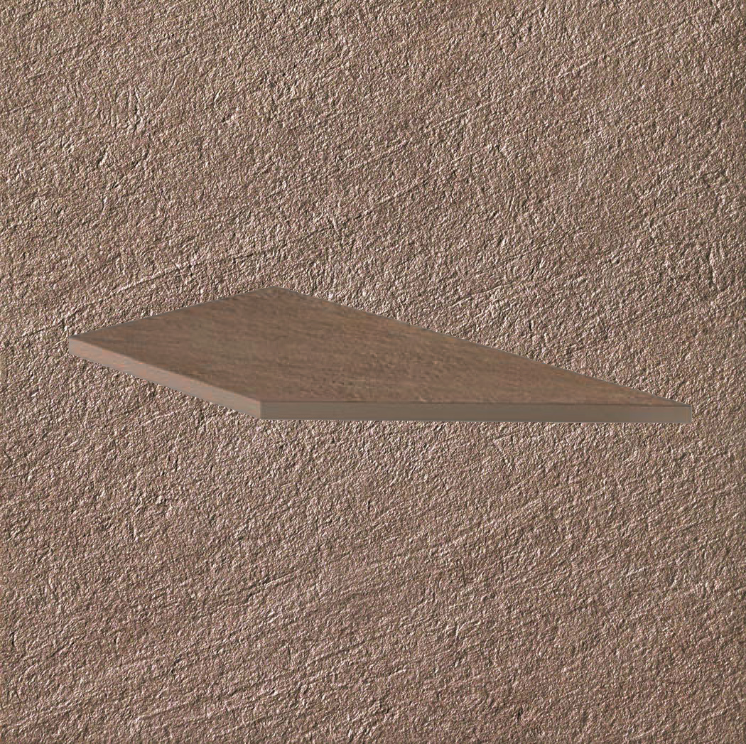 Тротуарная плитка Бежевая Lastra. Спец. Элемент - Бортик Угловой Пс Клиф Беж \ Cliff Beige Lineare Angolo Dx 300х600х20мм