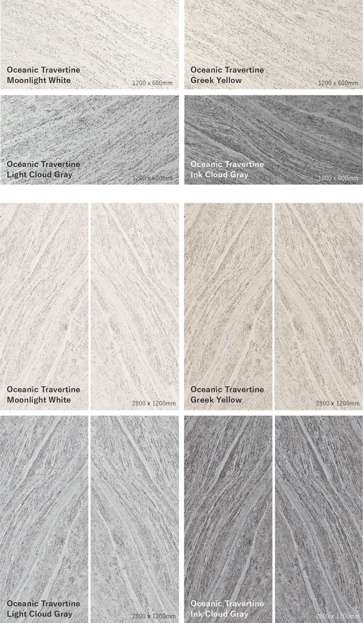 Oceanic Travertine Moonlight White-2 (белый травертин с утончённой структурой и лёгким перламутровым эффектом) — гибкий камень 2800×1200 мм