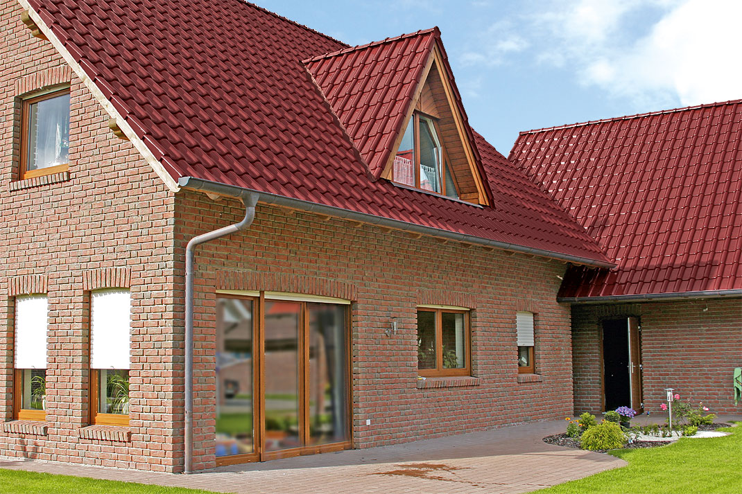 Керамическая черепица рядовая Roben Piemont трентино глянцевый ангоб