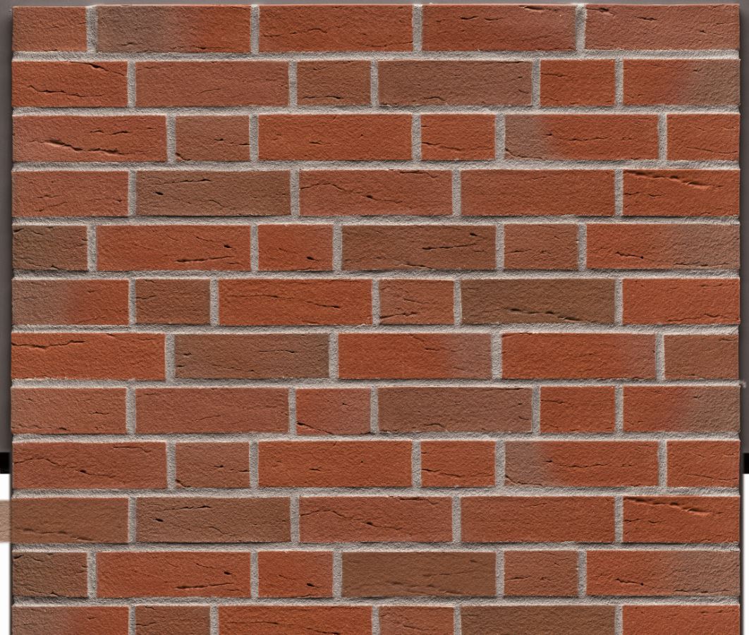 Кирпич облицовочный Клинкерный ABC 559 Tecklenburg bunt-geflammt handform-besandet NF 240*115*71 мм