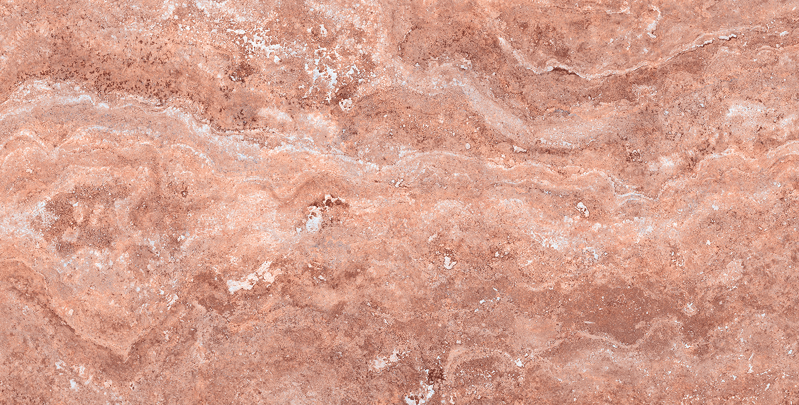 Marble Andes Red (мрамор тёплого терракотово-красного тона)— гибкий камень 1200×600 мм