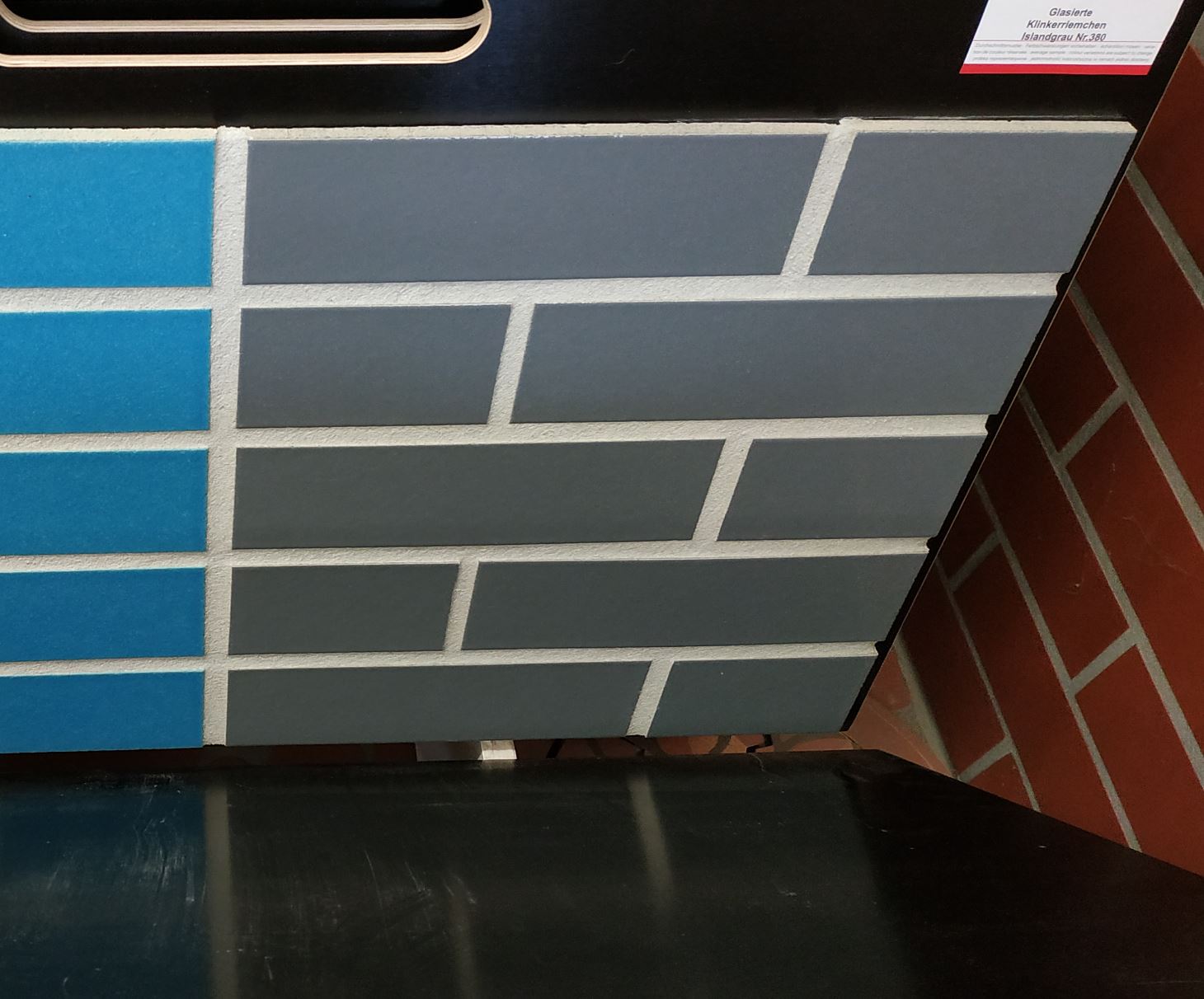 Ласточкин хвост Клинкерная фасадная плитка облицовочная под кирпич ABC Dunkelgrau 239*52*13,5 мм