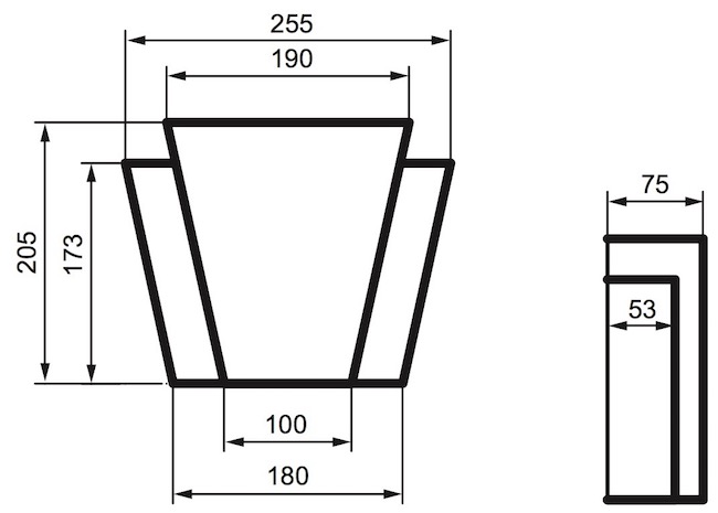 ЗАМКОВЫЙ КАМЕНЬ для отделки окон Фасада и Интерьера - лепнина, декор из пенополистирола ЗВ-205/1 205*75*254 мм