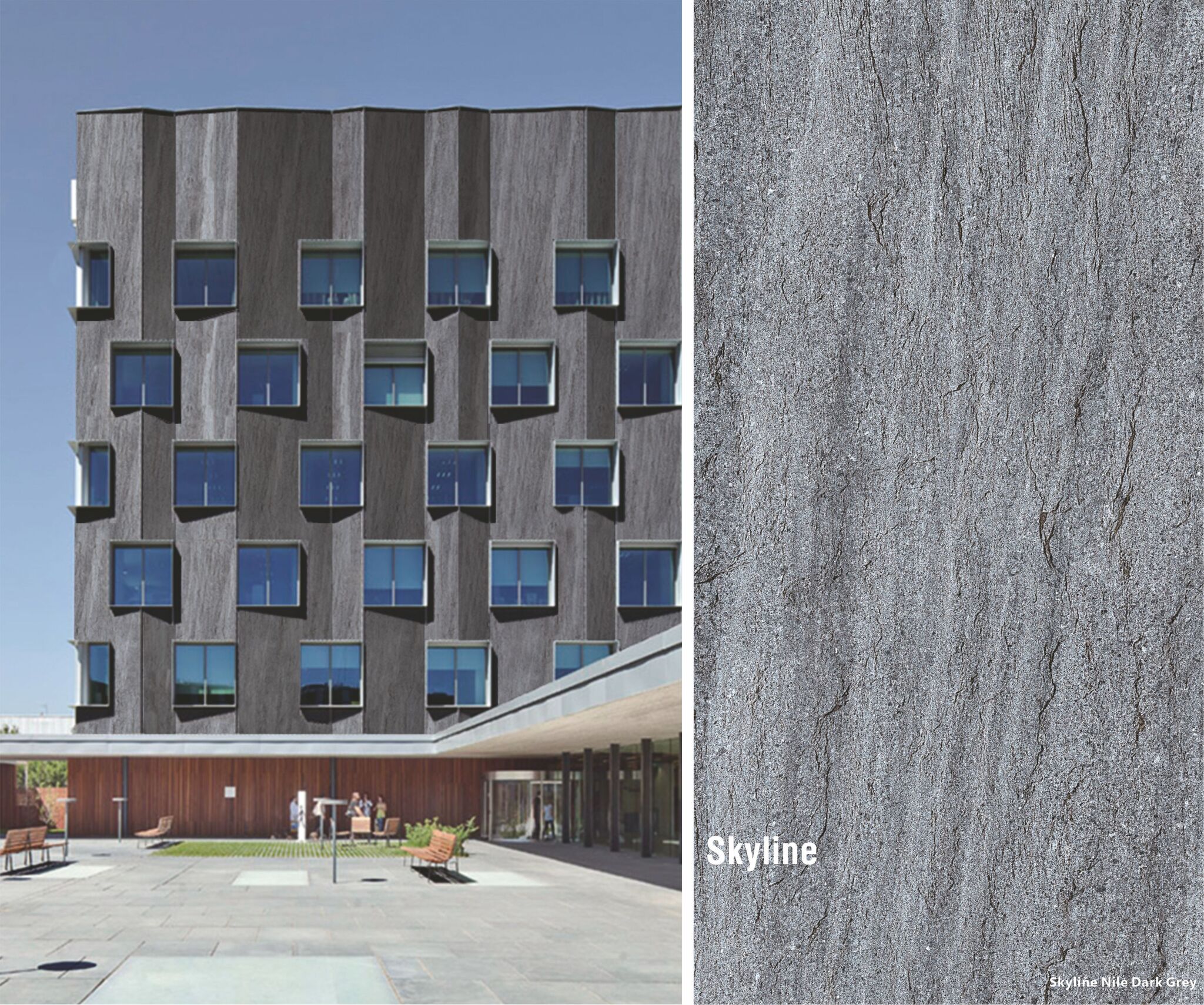 Skyline Veil White (белый камень с лёгкой вуалью текстуры, напоминающей известняк)  гибкий камень 1200×600 мм