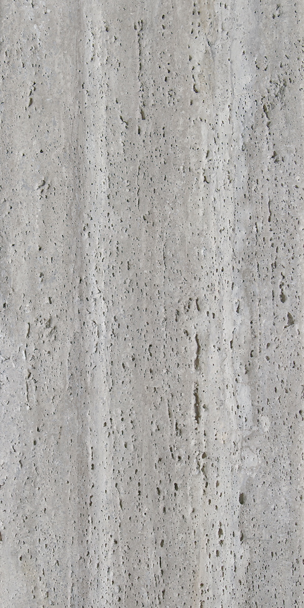 Coral Travertine Stratus Light Grey (светло-серый травертин с естественными переходами оттенков) — гибкий камень 1200×600 мм