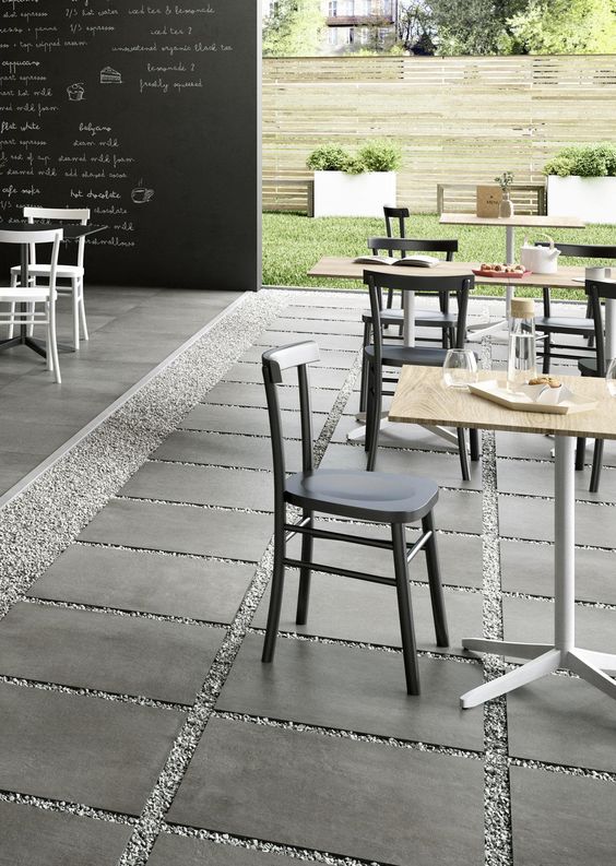 Minster Black Gres 595*895*20 мм тротуарная плитка уличная, противоскользящая, керамогранитная Paradyz