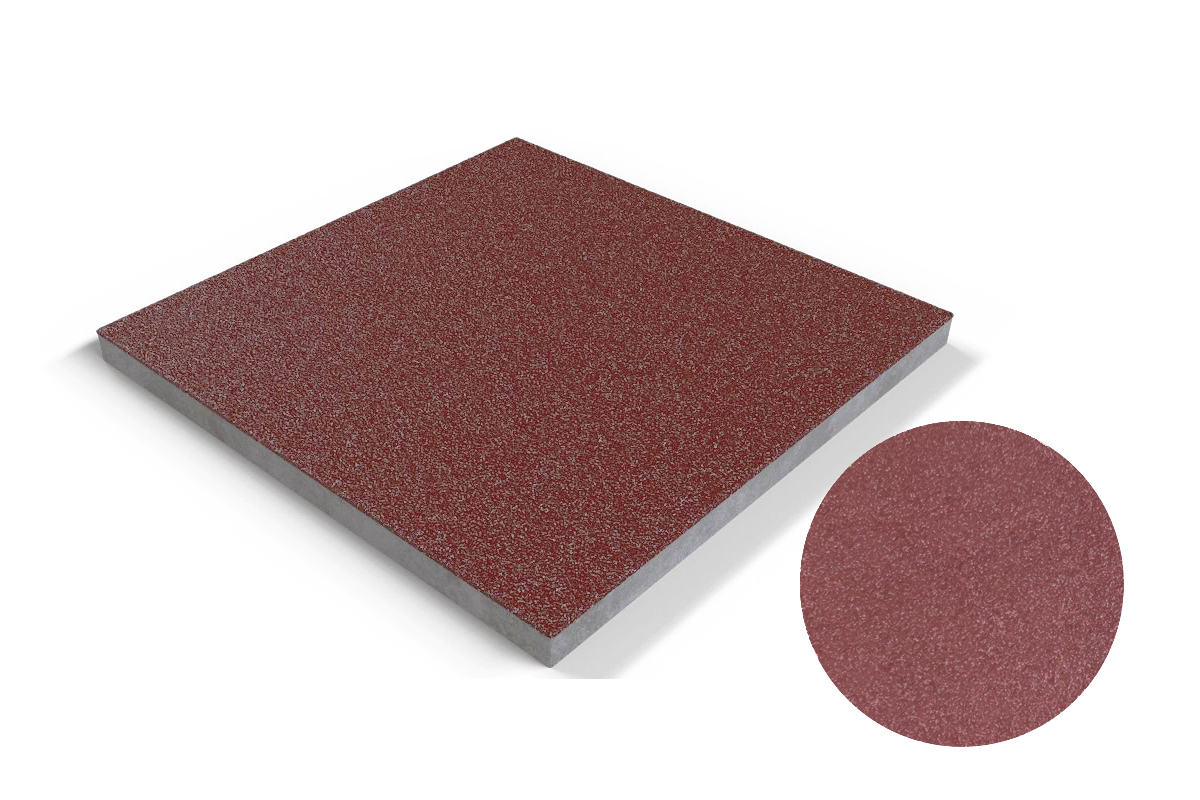 108 Плитка базовая противоскользящая уличная, красный терракот 310*310*17 мм