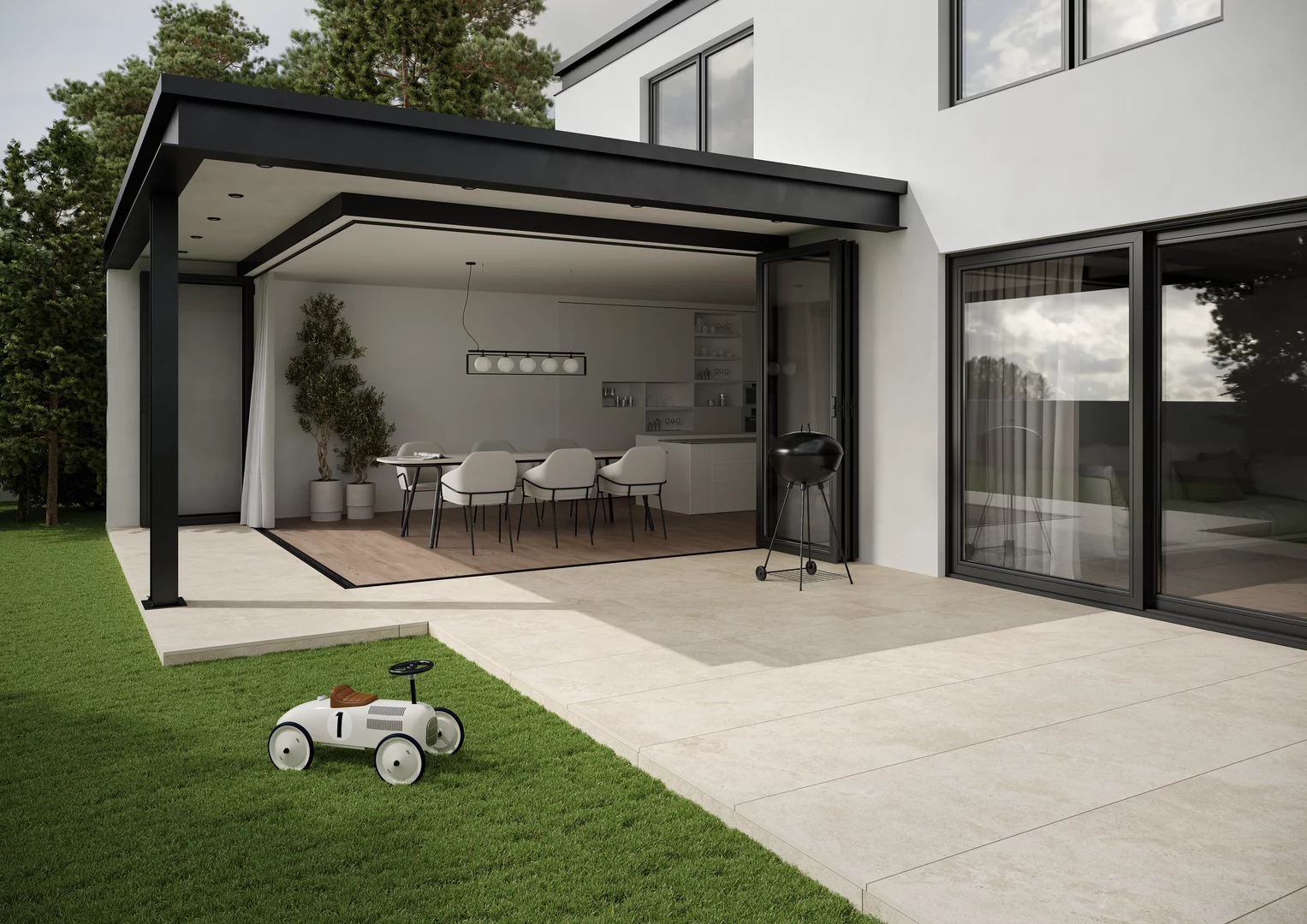 Authority Beige Gres 595*1195*20 мм тротуарная плитка уличная, противоскользящая, керамогранитная Paradyz