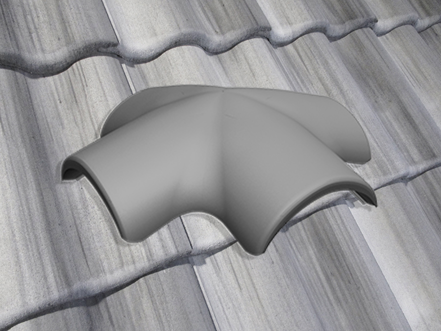 Х-образная черепица натуральная цементно-песчаная Antik серый 81, Старый камень Kriastak Baltic tile