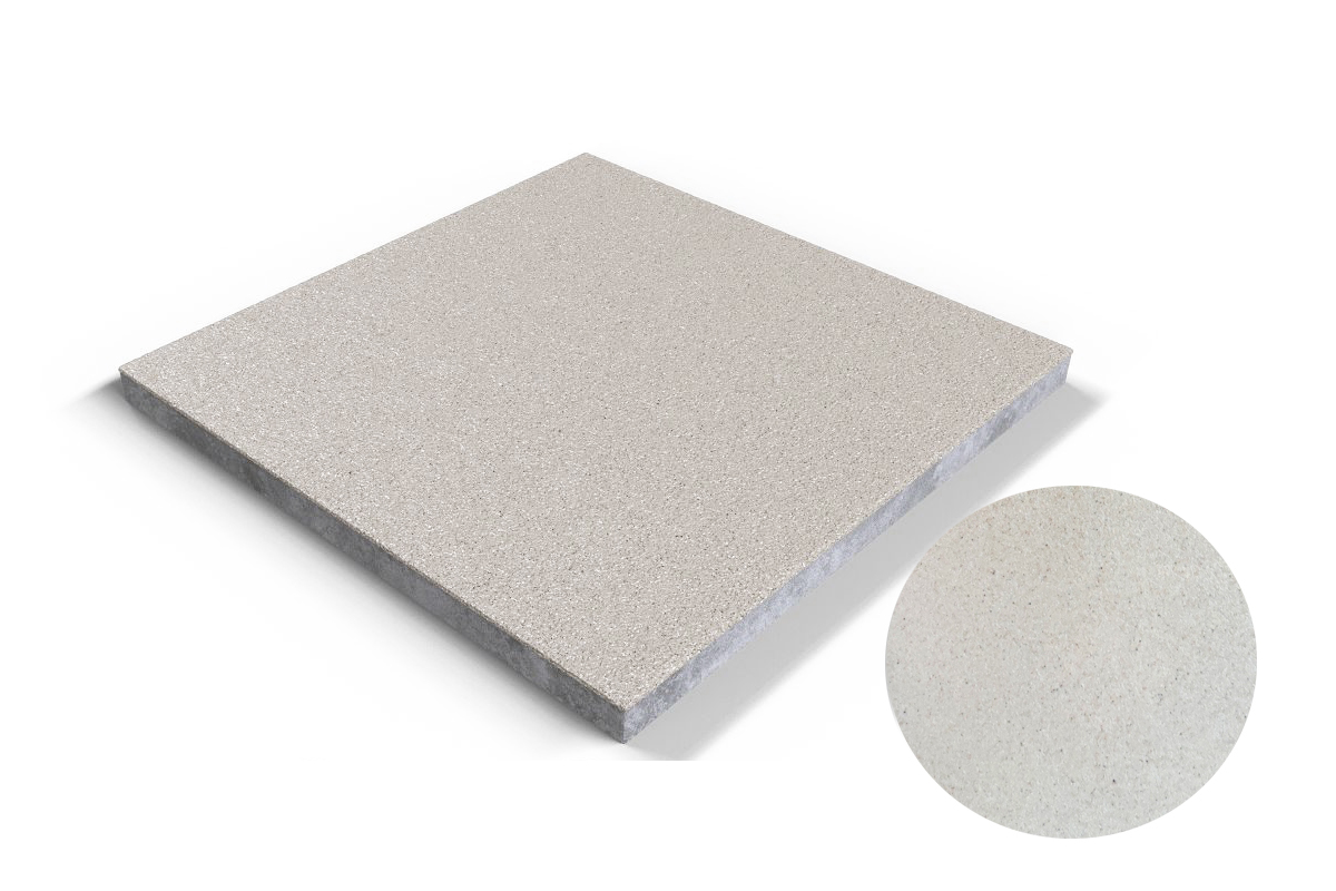 301 Плитка базовая противоскользящая уличная, белый беж 310*310*17 мм