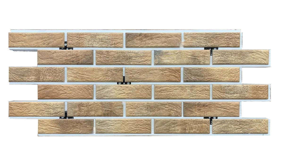 Loft Brick Curry фасадная термопанель из пенополистирола ППС 50 мм с клинкерной плиткой