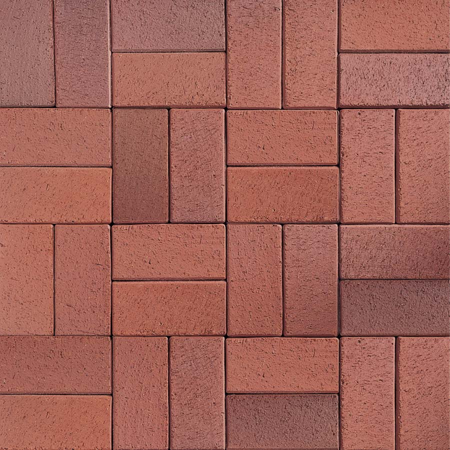 Тротуарная плитка / брусчатка Клинкерная ABC Altfarben-bunt-geflammt (Алтфарбен-бунт-гефламмт), 240*118*52 мм