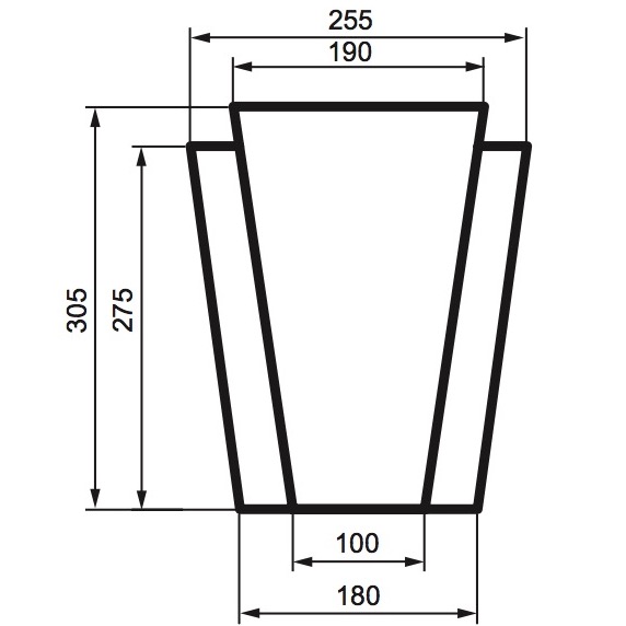 ЗАМКОВЫЙ КАМЕНЬ для отделки окон Фасада и Интерьера - лепнина, декор из пенополистирола ЗВ-305/1 305*75*254 мм