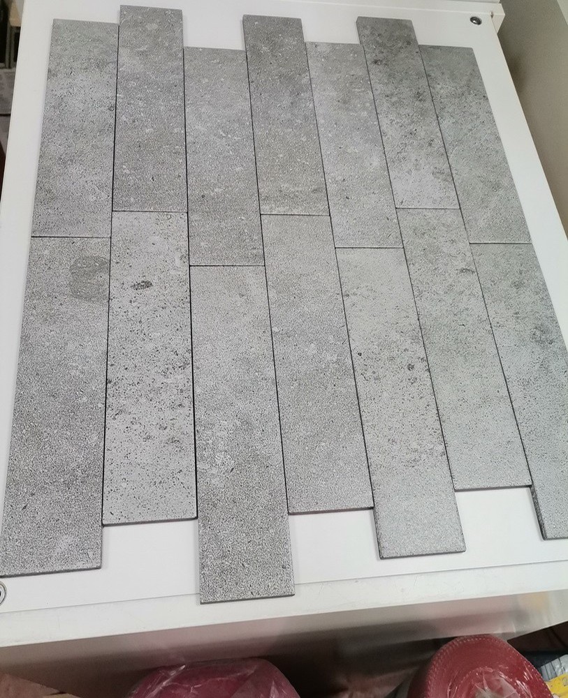 Юта-2 серая клинкерная фасадная плитка под кирпич 245*65*7 мм, керамин