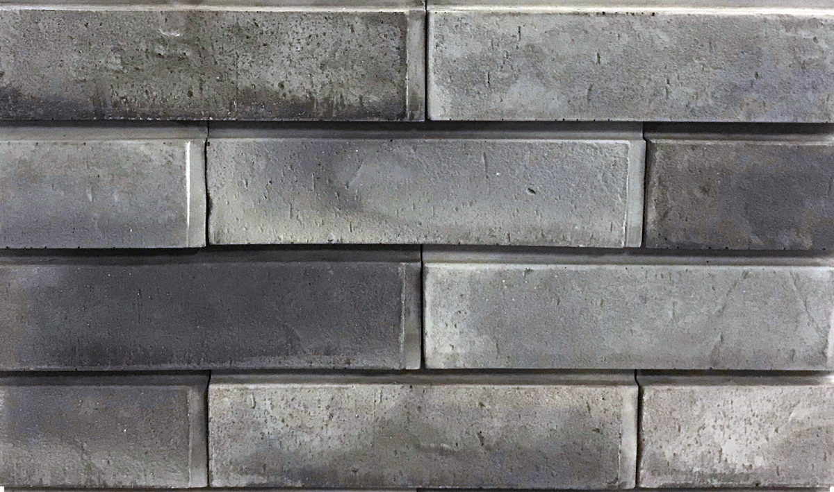 Боркум-3 Плитка под кирпич для навесного вент фасада без расшивки шва 250X65X20 мм искусственный камень