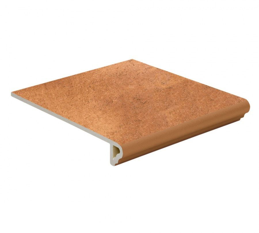 Клинкерная ступень Флорентинер противоскользящая плитка MONMARTE WK31220 Zimtbraun 310*320*9,5 мм Westerwalder Klinker