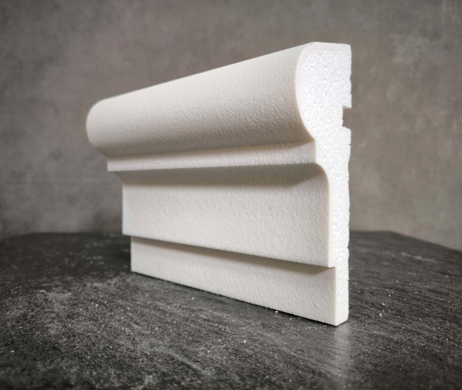 Молдинг для фасада - лепнина, декор из пенополистирола МВ-160/4 (МС-130) 160*60*2000 мм