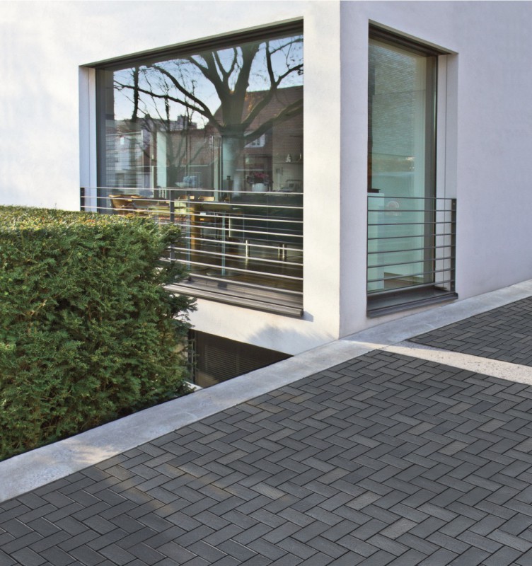 Тротуарная плитка / брусчатка Клинкерная ABC Berlin blau-anthrazit (Берлин блау-антхразит), 200*100*52 мм