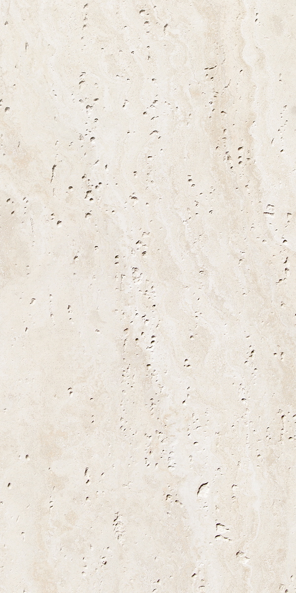 Rome Travertine Andes White (белый травертин с лёгкой каменной фактурой) — гибкий камень 3000×1200 мм