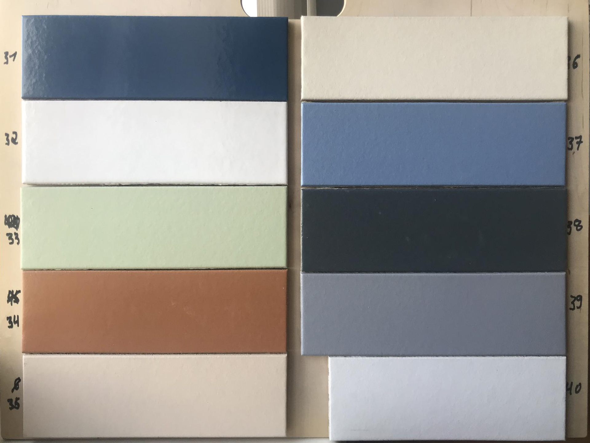 №39 Глазурованная Фасадная плитка Клинкерная облицовочная под кирпич 283х84х11 мм цвет серый RAL