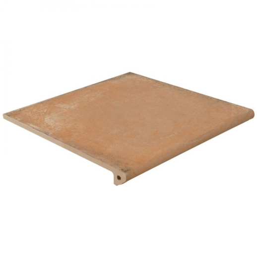 Alhamar SALMON Exagres 330*330*12 мм, клинкерная ступень флорентинер- с капиносом, противоскользящая