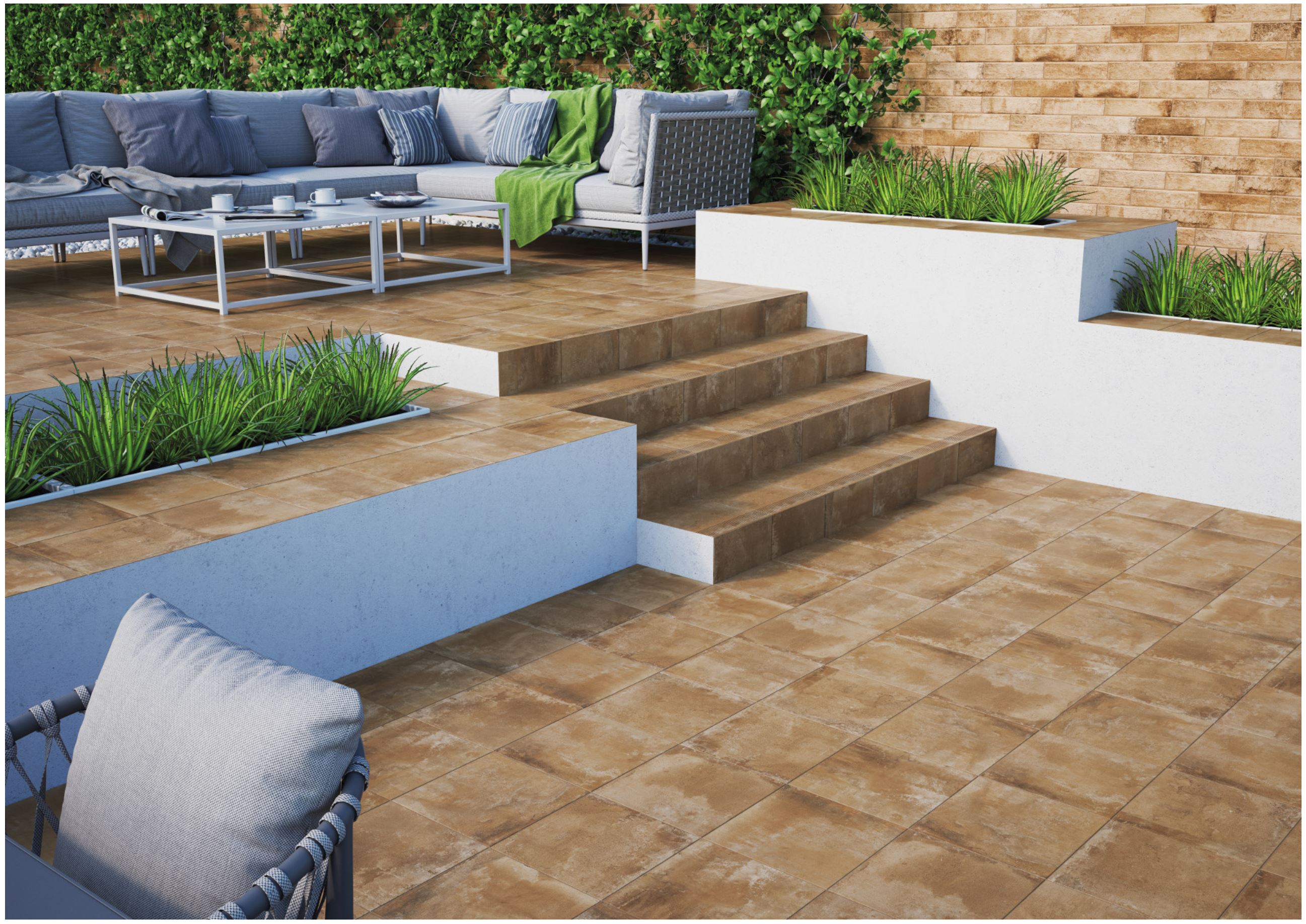 Клинкерная плитка напольная противоскользящая Cerrad Podloga Piatto honey 300*300*9 мм