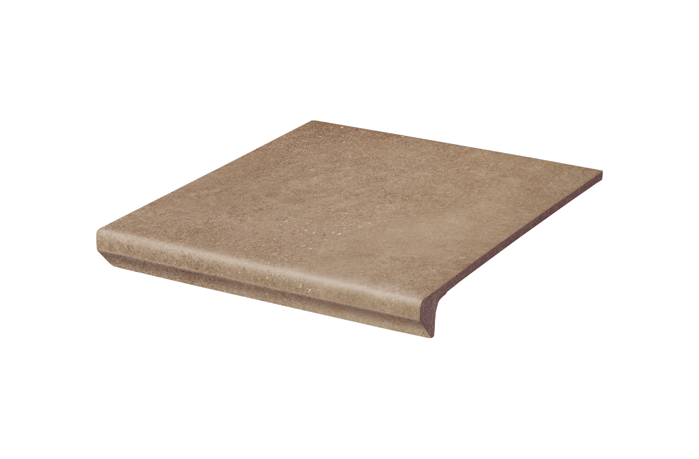 Клинкерная ступень флорентинер Mattone Sabbia Brown противоскользящая с капиносом, коричневый 330x300x11 мм