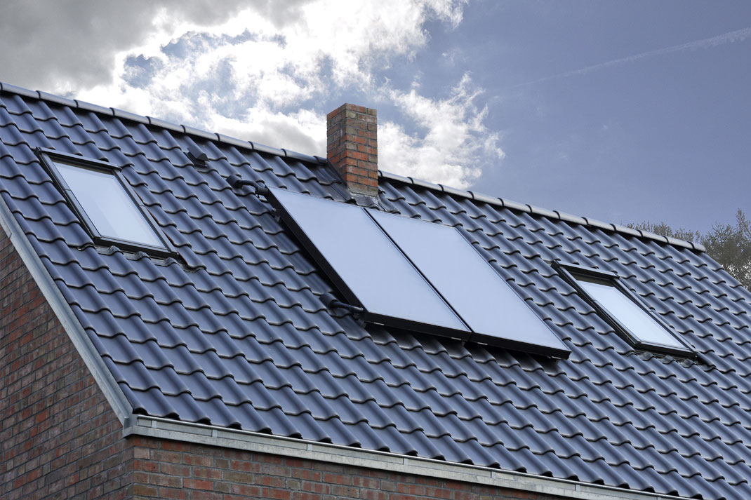 Керамическая черепица рядовая Roben FLANDERNplus антрацит ангоб