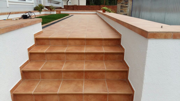 Клинкерная Плитка напольная противоскользящая EURAMIC CADRA 523 cotto 294*294*8 мм