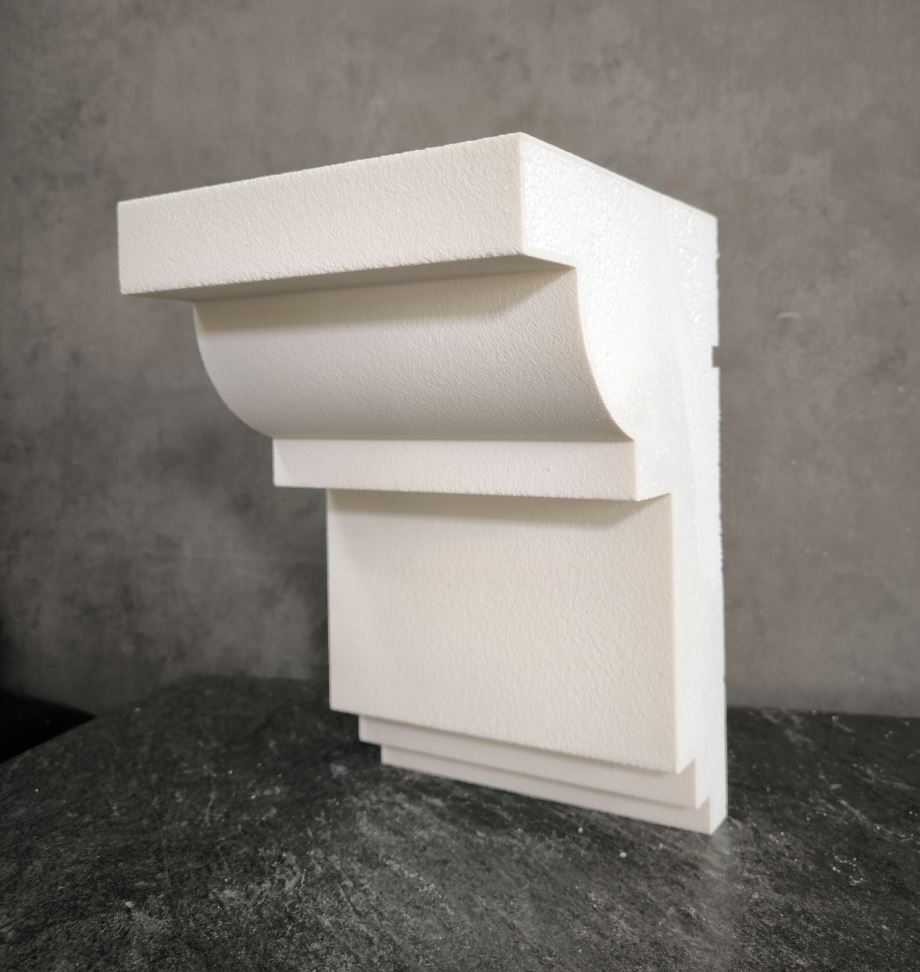 КАРНИЗ для Фасада и Интерьера - лепнина, декор из пенополистирола КВ-300/3 300*200*2000 мм